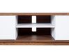 TV Stand Dark Wood with White ROCHESTER_444778