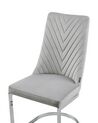 Conjunto de 2 cadeiras em veludo cinzento ALTOONA_887537
