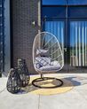 PE Rattan Hanging Chair with Stand Grey CASOLI_826352