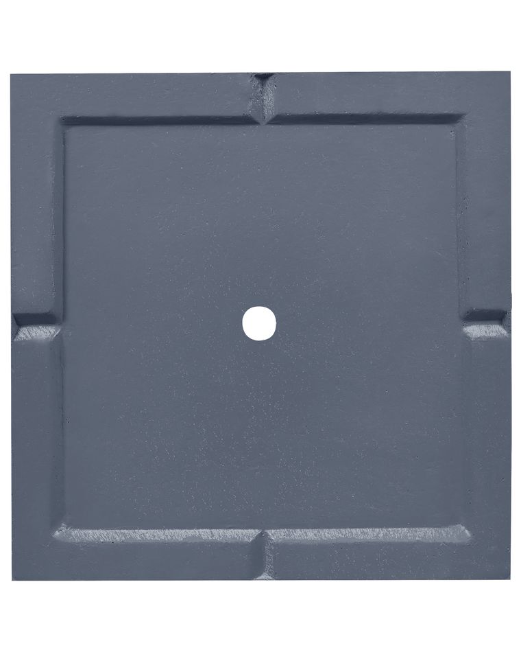 Blumentopf Stil 40 Cm – Aus Recyceltem Kunststoff, 23 L, Grau/grün, Made In France
