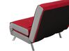 Fabric Single Sofa Bed Red FARRIS_700084