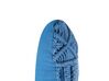 Dekoratívny bavlnený makramé vankúš 45 x 45 cm modrý KARATAS_862825