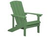 Zahradní židle s podnožkou zelená ADIRONDACK_809551