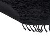 Okrúhly bavlnený koberec ⌀ 140 cm čierny BITLIS_837857