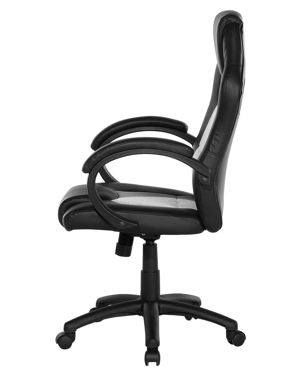 Swivel Office Chair Grey REST Beliani.co.uk