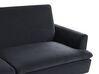 Sofa rozkładana welurowa czarna VETTRE_787979