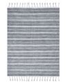 Tappeto grigio chiaro e bianco 140 x 200 cm BADEMLI_846553