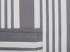 Tappeto da esterno grigio motivo a strisce 120 x 180 cm DELHI_766385