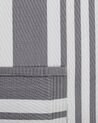 Tapis extérieur à rayures grises 120 x 180 cm DELHI_766385