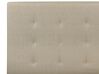 Polsterbett Leinenoptik beige Lattenrost 160 x 200 cm LA ROCHELLE_904651