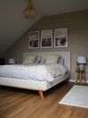 Łóżko tapicerowane 180 x 200 cm beżowe TALENCE_816428