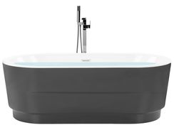 Badewanne Freistehend Weiß Oval 150 X 75 Cm NEVIS