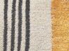 Bavlnený koberec 140 x 200 cm žltá/čierna KATRA_862963