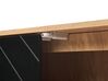 Sideboard heller Holzfarbton/Schwarz 2 Türen BRISTOW_872264