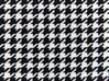 Sengebænk sort/hvid houndstooth stof 104 x 40 cm MILRY_876723