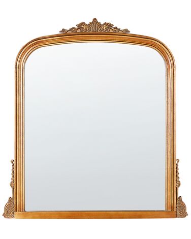 Kovové nástěnné zrcadlo 75 x 78 cm zlaté SUSSEY