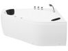 Banheira de hidromassagem de canto em acrílico branco com LED 140 x 140 cm MEVES_698888
