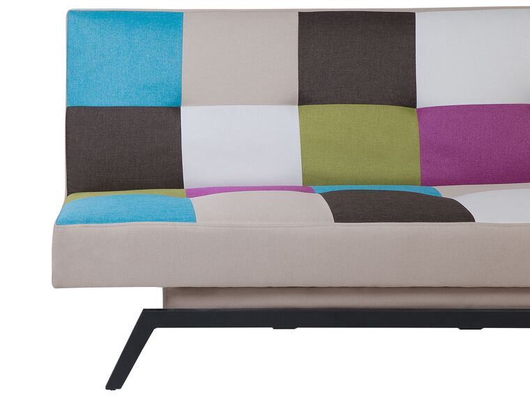 Fabric Sofa Bed Patchwork LEEDS Beliani.co.uk