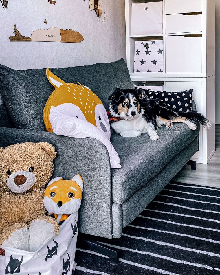 Fabric Sofa Bed Grey BELFAST Beliani.co.uk