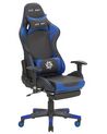 Kék és fekete gamer szék VICTORY_767677