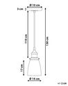 Lampe suspension chromé PARMA_690893