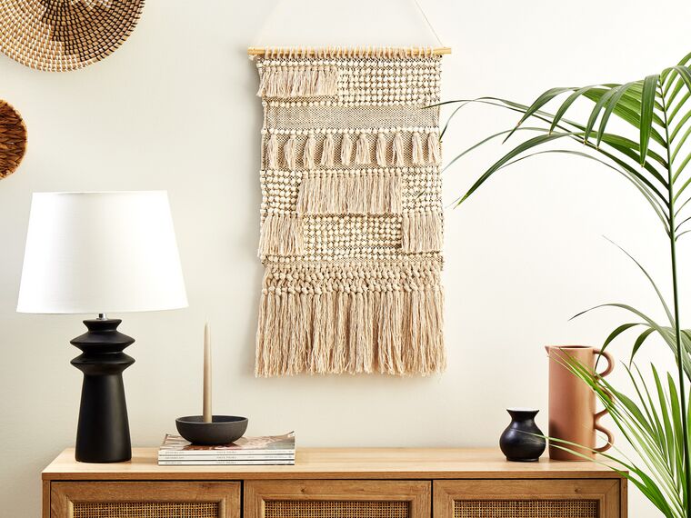 Primitives by Kathy Macrame Flag Wall Hanging Home Decor