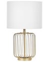 Lámpara de mesa de metal blanco/dorado 58 cm THOUET_823431