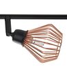 4 Light Metal Ceiling Lamp Copper VOLGA_727391