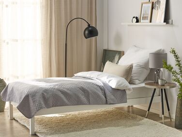 Preget sengeteppe i grå 160 x 220 cm ALAMUT