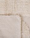 Teppich Baumwolle beige 80 x 150 cm abstraktes Muster Kurzflor DIYADIN_817484