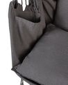 Cotton Hanging Hammock Chair Grey BONEA_821533