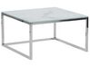 Lot de 2 tables basses imitation marbre blanc BREA_757557