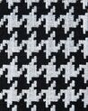 Fabric Armchair Houndstooth Black and White MOLDE_673419
