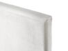 Polsterbett Samtstoff weiß Lattenrost 180 x 200 cm FITOU_777127