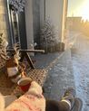 Sapin de Noël recouvert de neige artificielle 120 cm BASSIE_900063