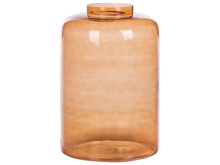 Dekoratívna sklenená váza 41 cm oranžová MIRCHI_823690