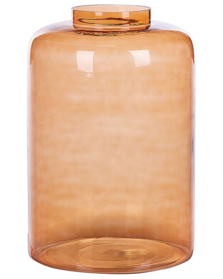 Wazon dekoracyjny szklany 41 cm pomarańczowy MIRCHI_823690
