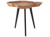 Odkladací drevený stolík svetlé drevo/čierna ELSA_678494