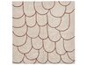 Teppich Baumwolle beige / braun 200 x 200 cm geometrisches Muster Kurzflor AVDAN_839865