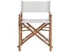 Bamboo Bistro Set Light Wood and Off-White MOLISE_809540