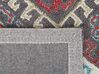 Teppich Wolle mehrfarbig 140 x 200 cm Kurzflor FINIKE_830949