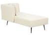 Right Hand Boucle Chaise Lounge White RIOM_883719