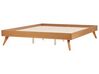 Łóżko 180 x 200 cm jasne drewno BERRIC_912542