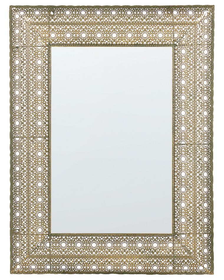 Wandspiegel gold rechteckig 69 x 90 cm DEHRADUN_790156