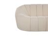 3 Seater Boucle Fabric Sofa White LOMMA_818058
