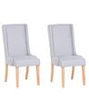 Lot de 2 chaises de salle à manger gris clair CHAMBERS_799215