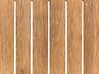Conjunto de jardim de canto com 5 lugares em madeira de acácia creme ALCAMO_862457