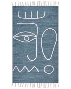 Matto kangas sininen 80 x 150 cm YAVU Matto kangas sininen 80 x 150 cm YAVU