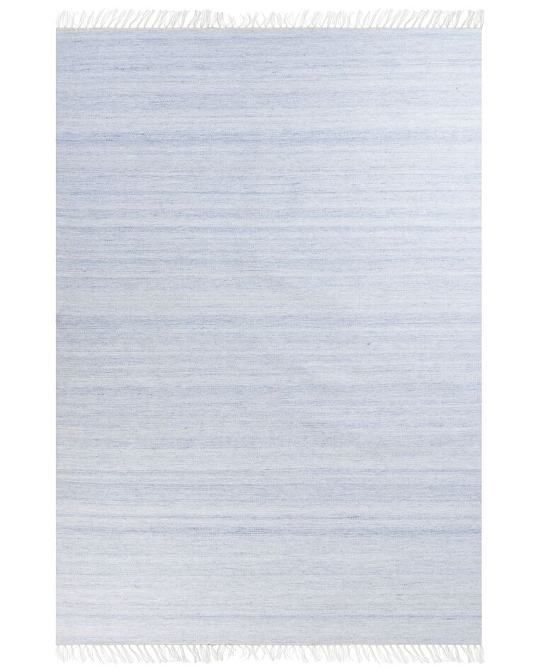 Teppich hellblau 160 x 230 cm Kurzflor MALHIA_846631