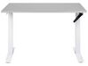 Adjustable Standing Desk 120 x 72 cm Grey and White DESTINES_898788